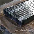 Hoja de techo de acero galvanizado corrugado con recubrimiento con zinc DX51D